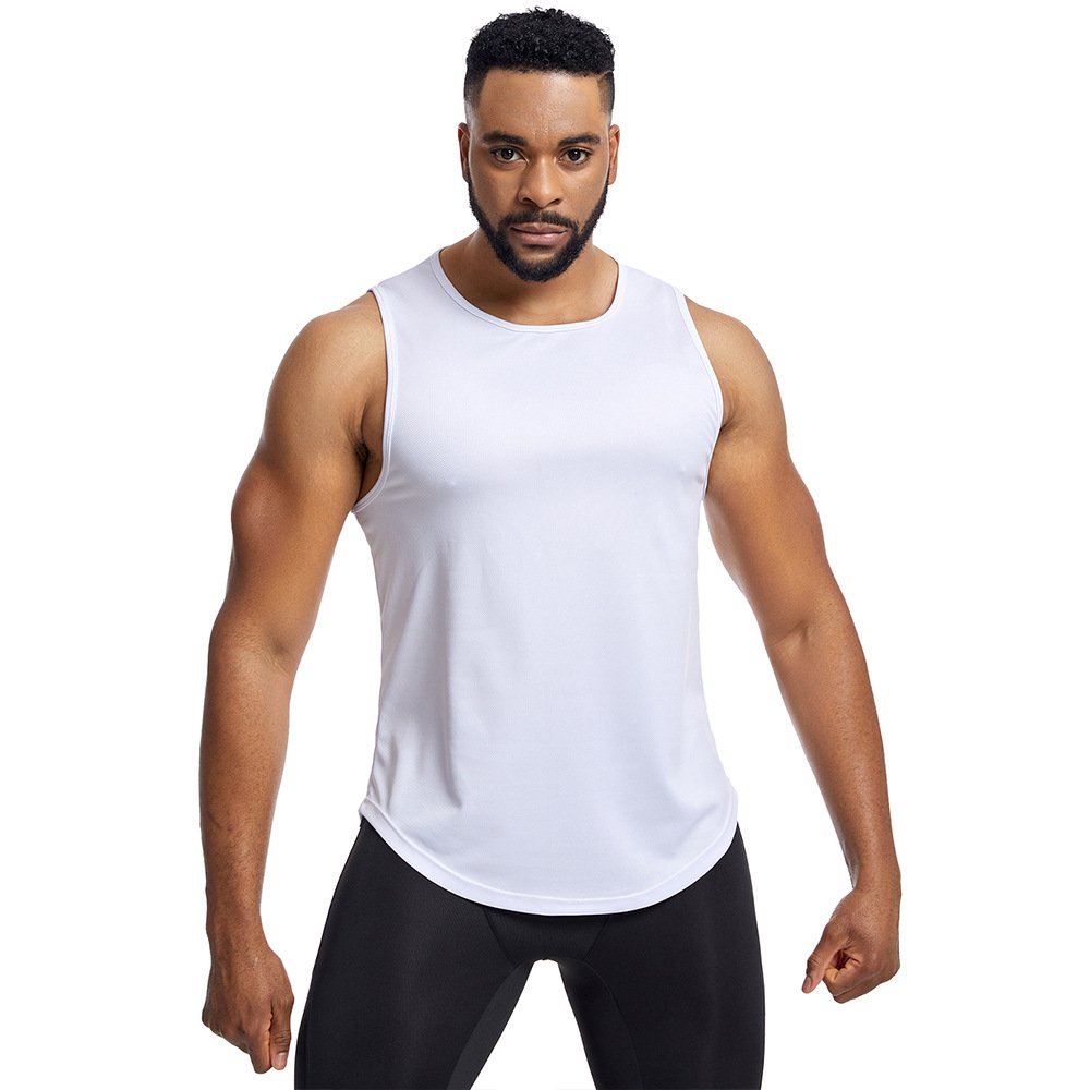 Mesh breathable sports undershirt men's summer loose large size fitness undershirt sweat running basketball undershirt - Image 3