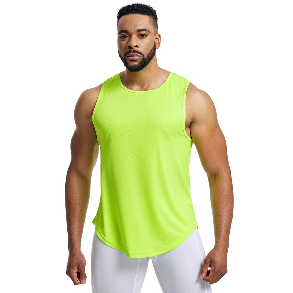 Mesh breathable sports undershirt men's summer loose large size fitness undershirt sweat running basketball undershirt - Image 8