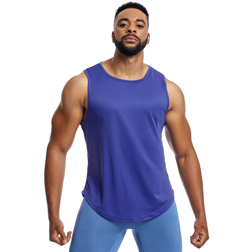 Mesh breathable sports undershirt men's summer loose large size fitness undershirt sweat running basketball undershirt